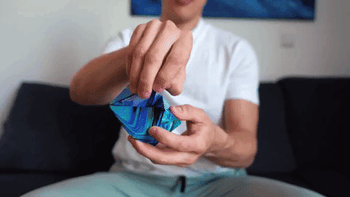 A video of a model transforming the cube into different shapes