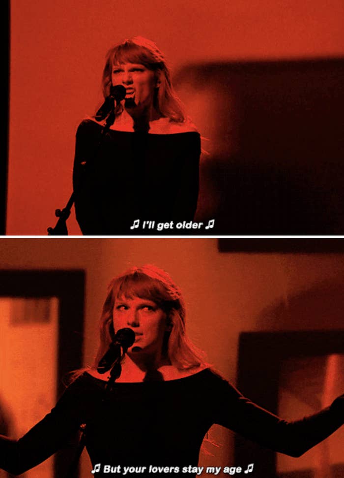 Taylor Swift performing &quot;All Too Well&quot; on &quot;SNL&quot;