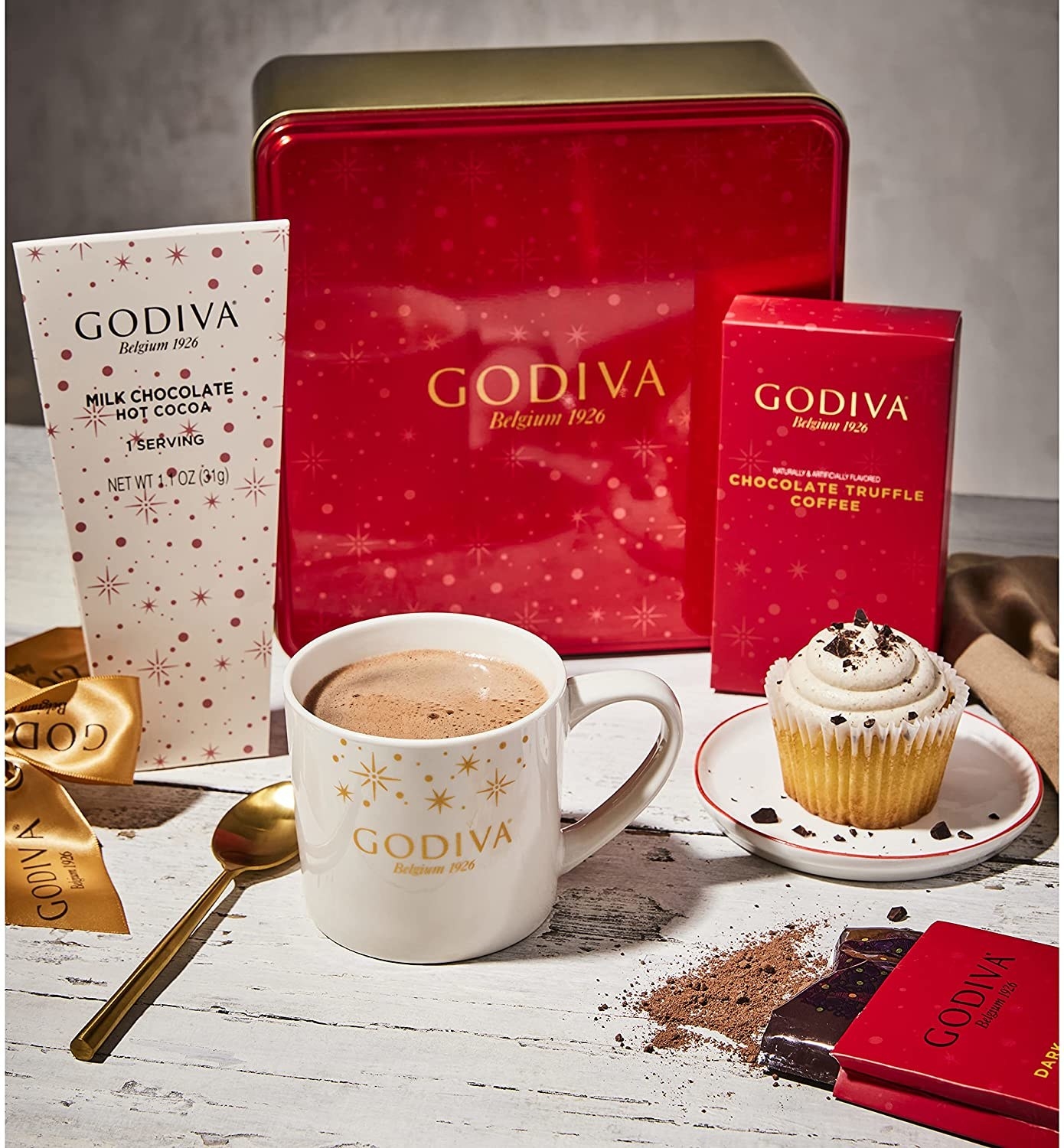 a godiva hot cocoa gift set