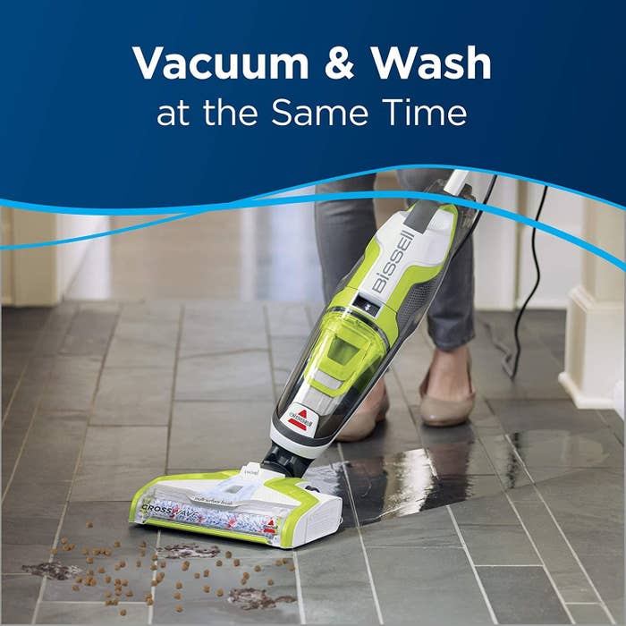 model using bissell wet dry vacuum to clean floor