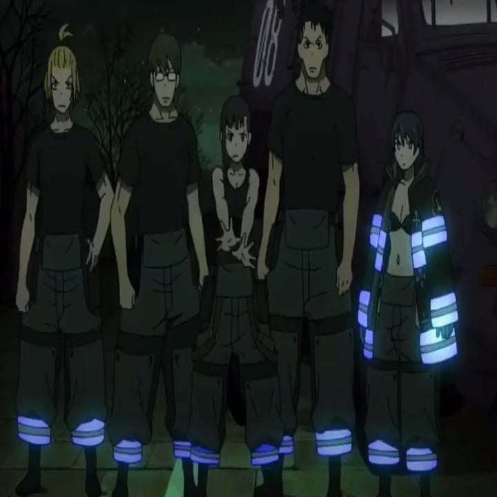 Company 8 standing together ready to battle Benimaru