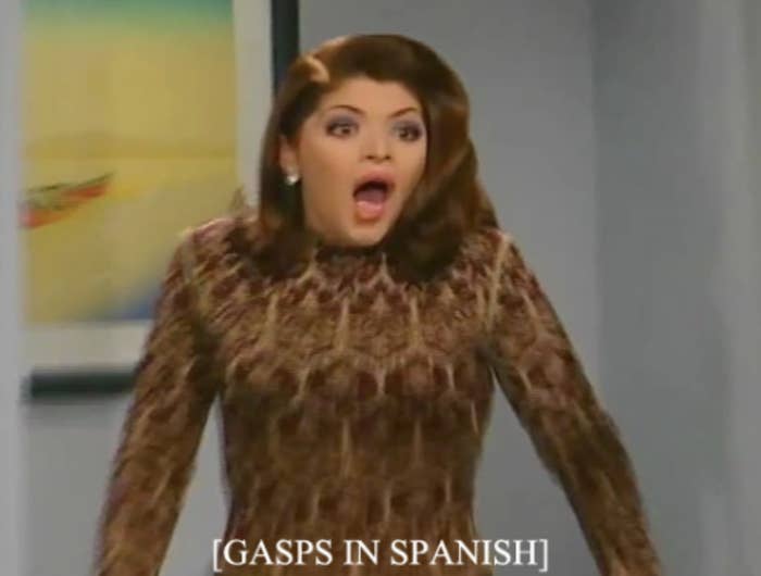 Soraya gasping in Spanish