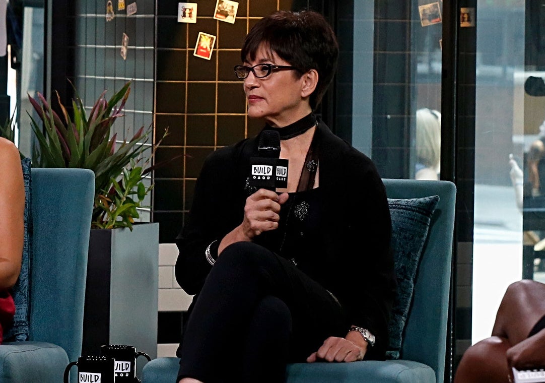 Ada speaks on stage during an interview