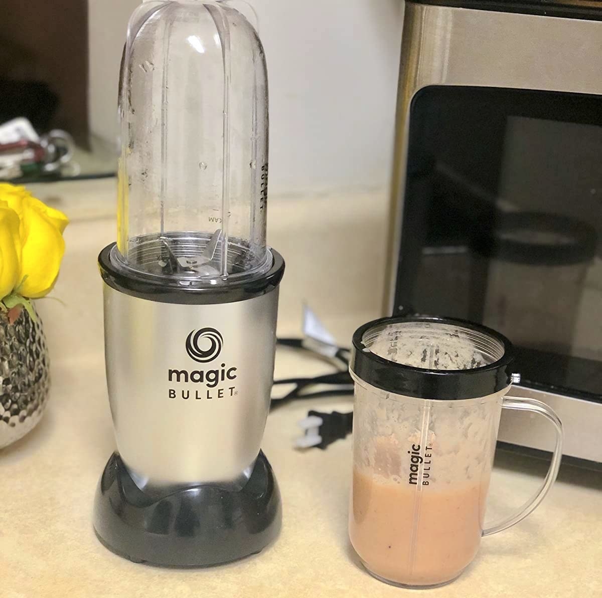 Magic Bullet with a smoothie