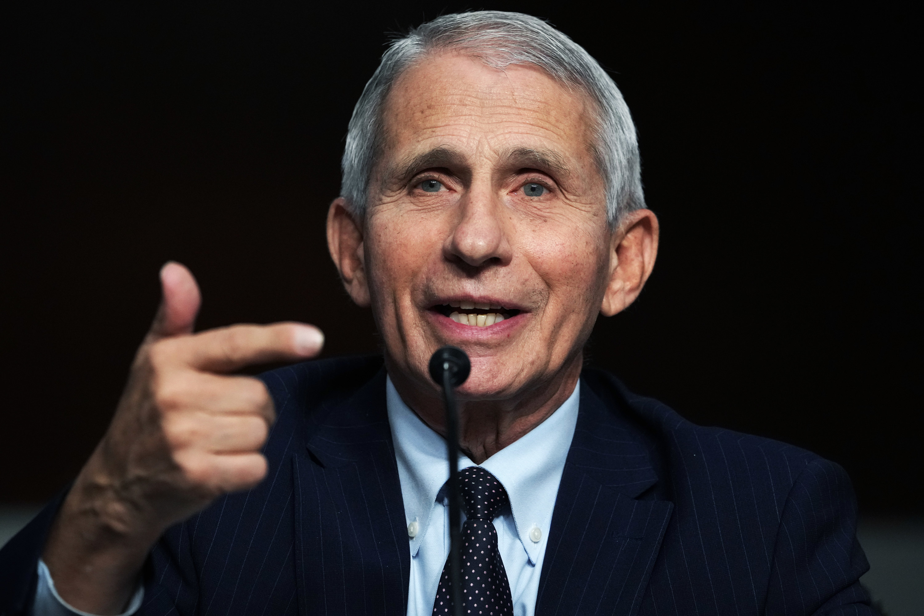 Dr. Anthony Fauci, director of the National Institute of Allergy and Infectious Diseases, testifies during the Senate Health, Education, Labor and Pensions Committee