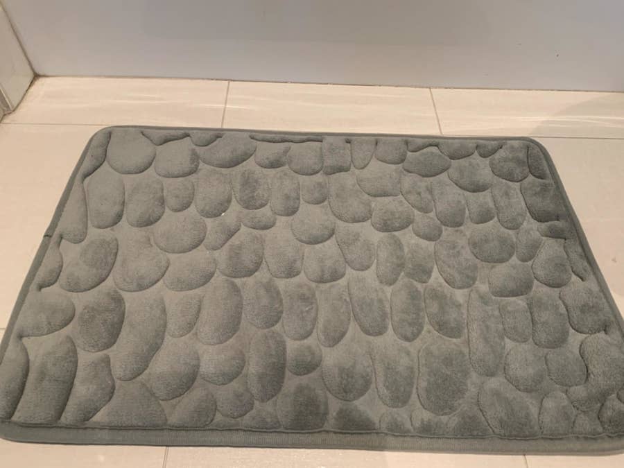 This  bath mat is the real MVP in my bathroom