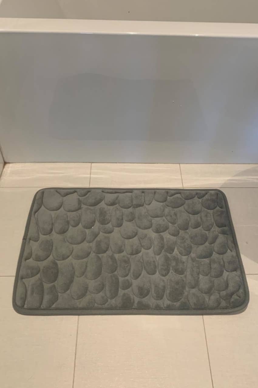 This  bath mat is the real MVP in my bathroom