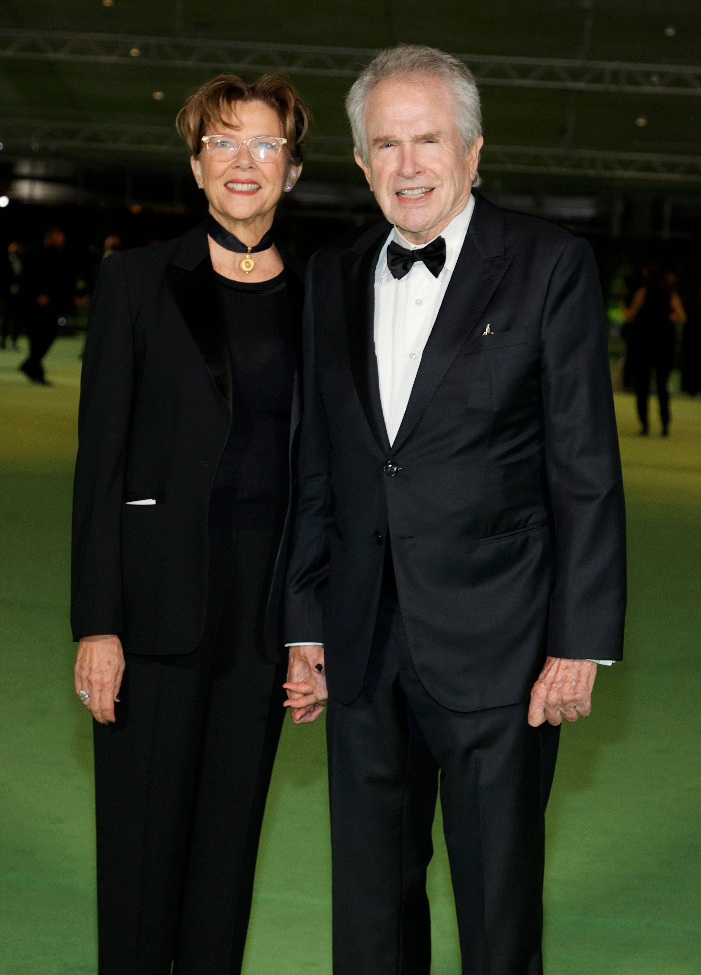 Annette Bening and Warren Beatty attend the Academy Museum of Motion Pictures Opening Gala