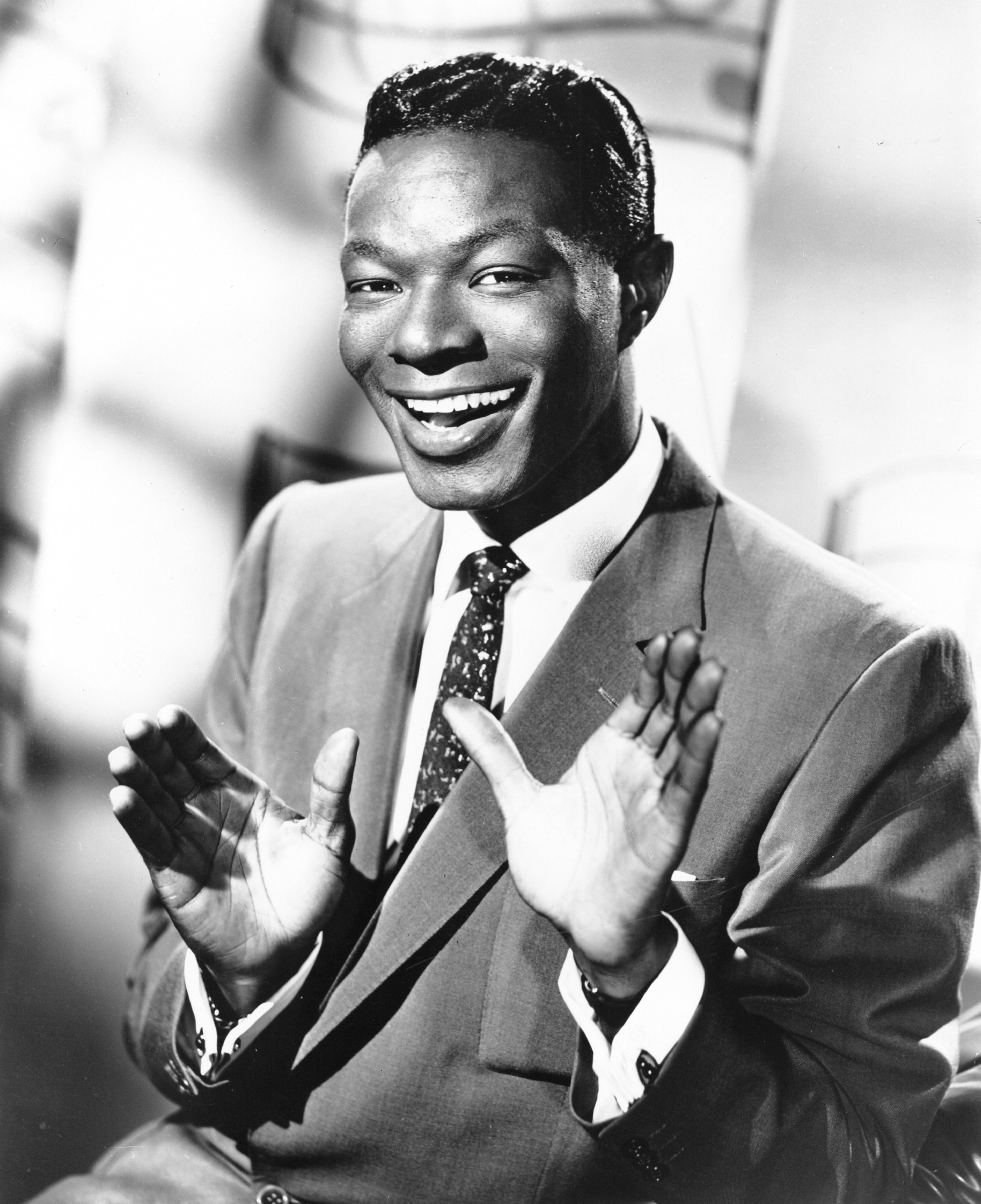 Entertainer Nat &quot;King&quot; Cole poses for a portrait in circa 1950
