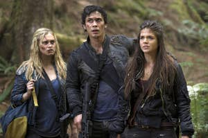 Clarke Bellamy and Octavia from "The 100"
