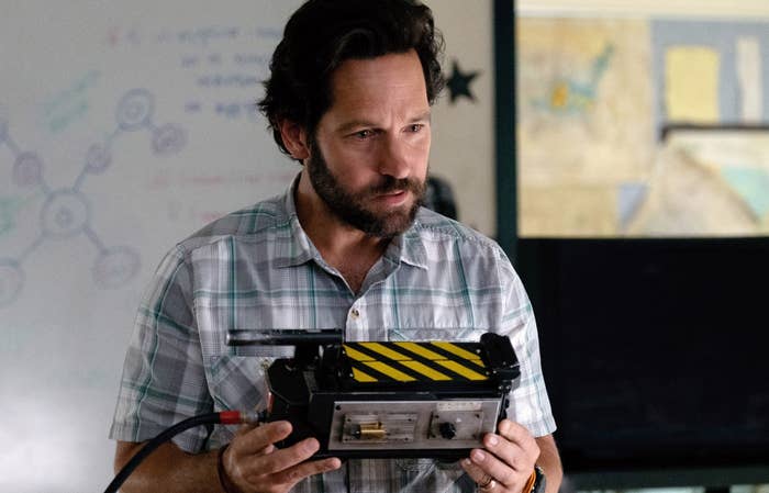 Paul Rudd looking intense — and young
