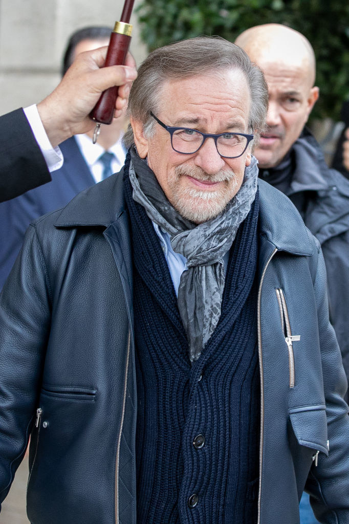 Steven Spielberg walking in the street