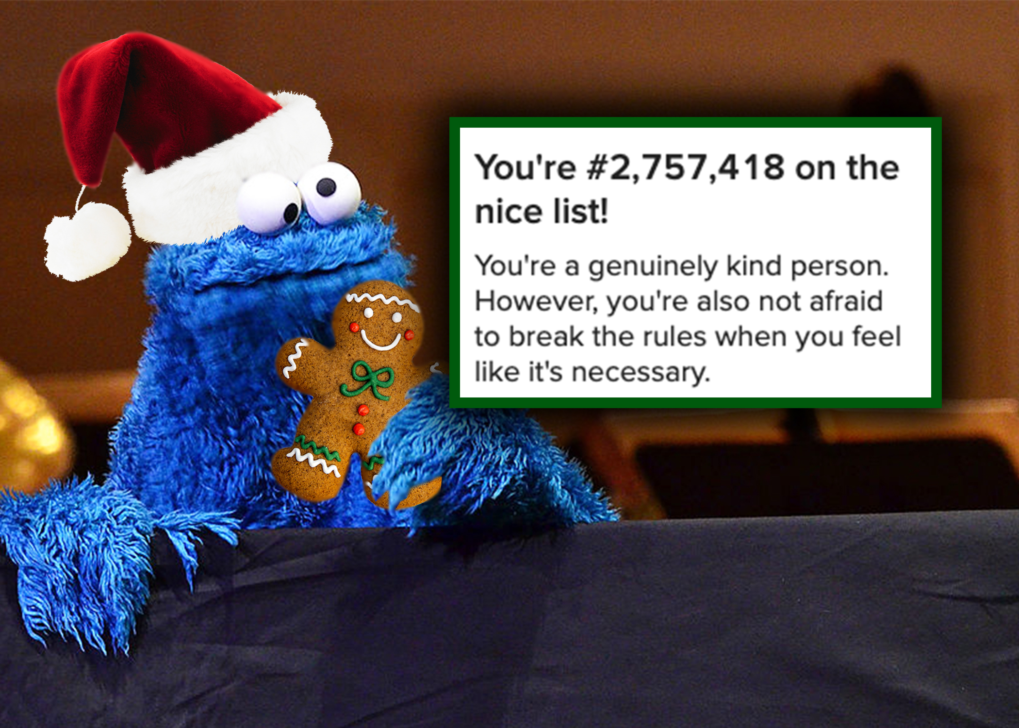 Christmas Cookie Nice List Quiz, image size:2100x1500