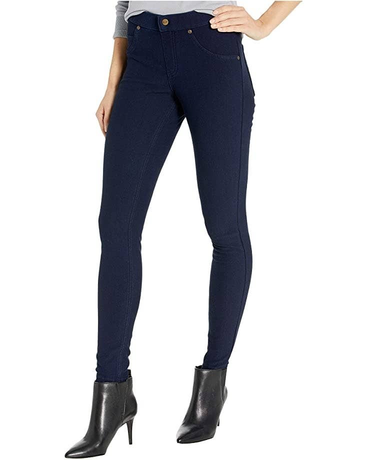 Women Solid Color Jeans, Adults High Waisted Fleece Lined Jeggings