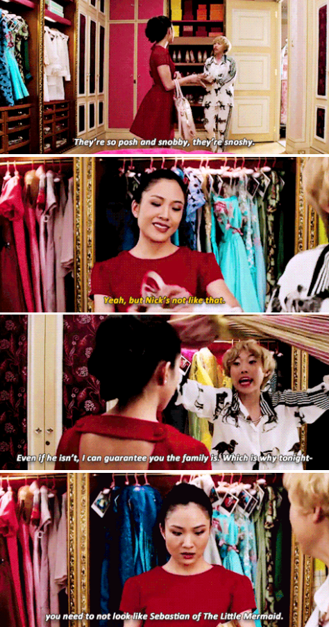Peik Lin in &quot;Crazy Rich Asians&quot; telling Rachel about Nick&#x27;s family: &quot;They&#x27;re so posh and snobby, they&#x27;re snoshy&quot;