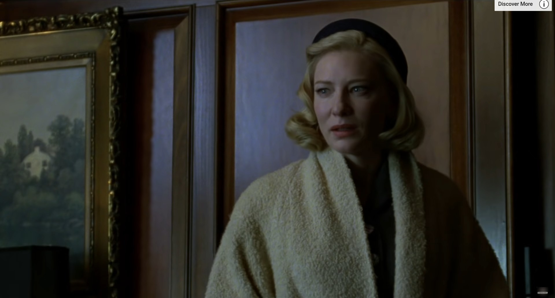 Cate Blanchett looks at something