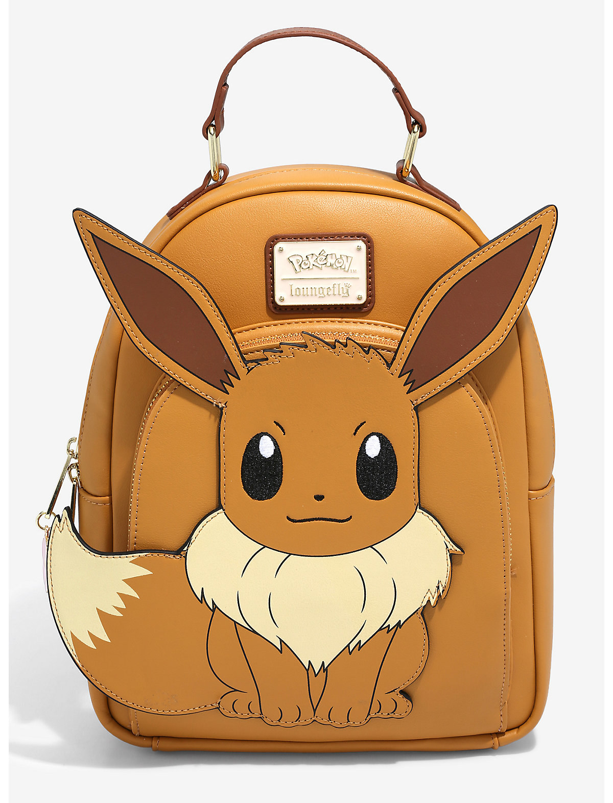 a backpack with an eevee pokemon on it