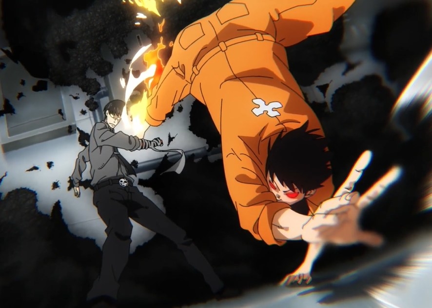 GOLPE LUA ESCARLATE 🌘🥶, FIRE FORCE EP 14, #badassanimemoments #ani