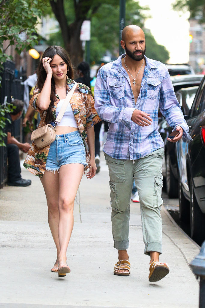 Kacey Musgraves and Cole Schafer are seen on June 18, 2021 in New York City