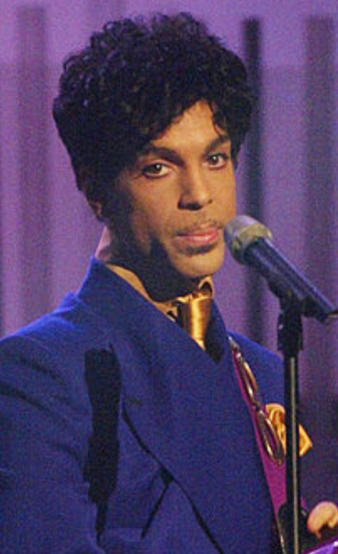 Prince performing at the Grammy awards in 2004