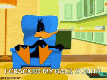 Daffy Duck say I cracked my back oohhh