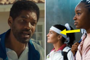 Will Smith as Richard Williams and Saniyya Sidney as Venus Williams