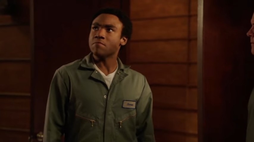 Troy wearing his AC repairman uniform in &quot;Community&quot;