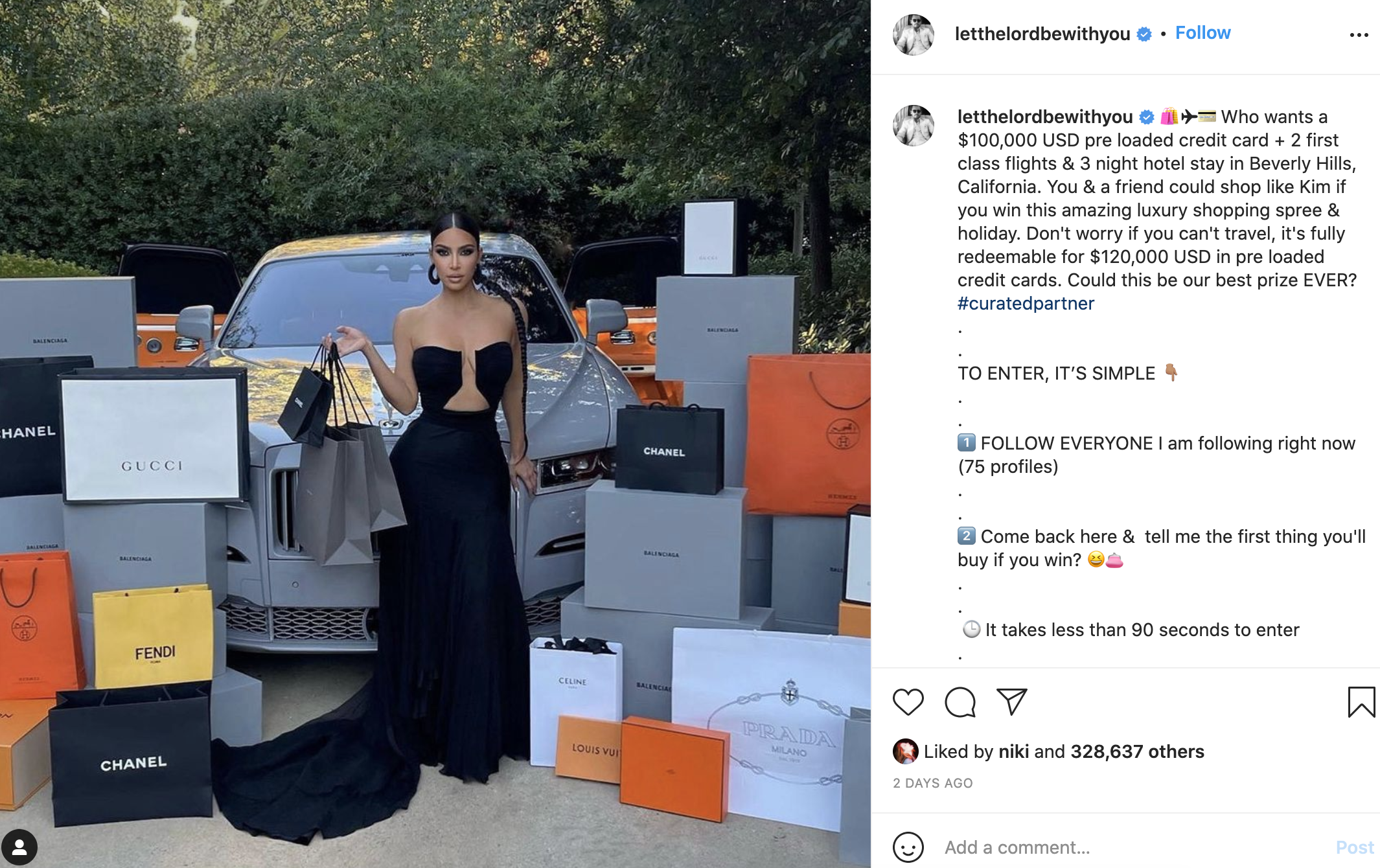 The Full Story Behind The Kardashians' Designer Instagram Giveaways With  Scott Disick