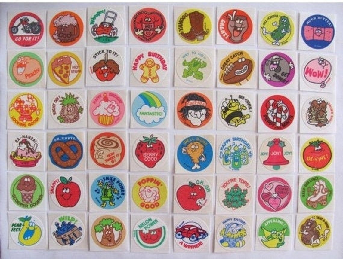 Collection of scratch &#x27;n stickers
