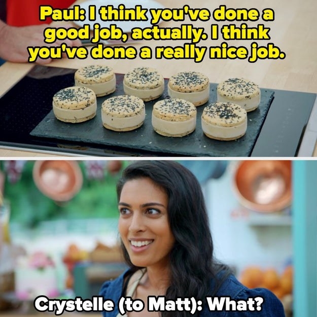 Crystelle getting a compliment on her ice cream sandos from Prue