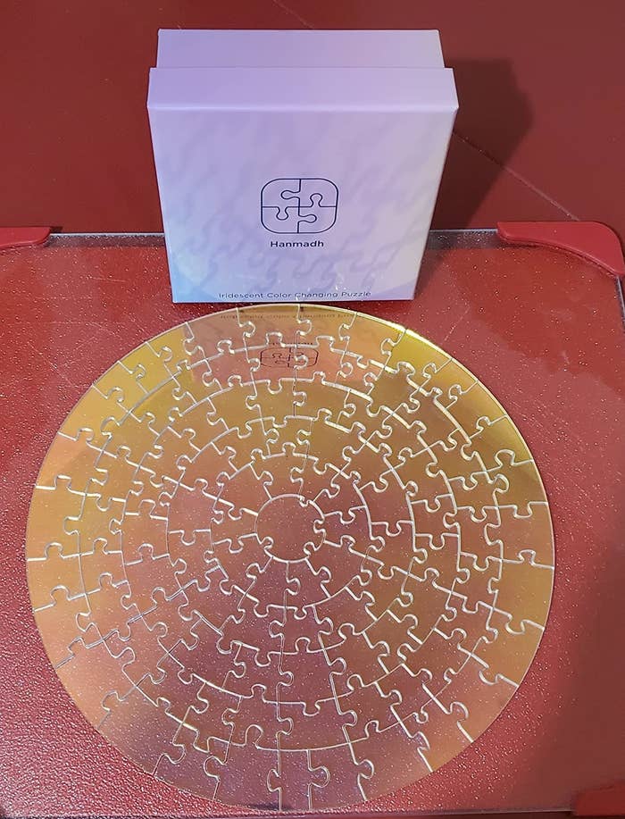completed clear circular puzzle