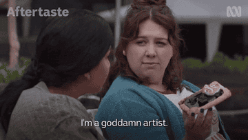 someone saying &quot;I am an artist&quot;