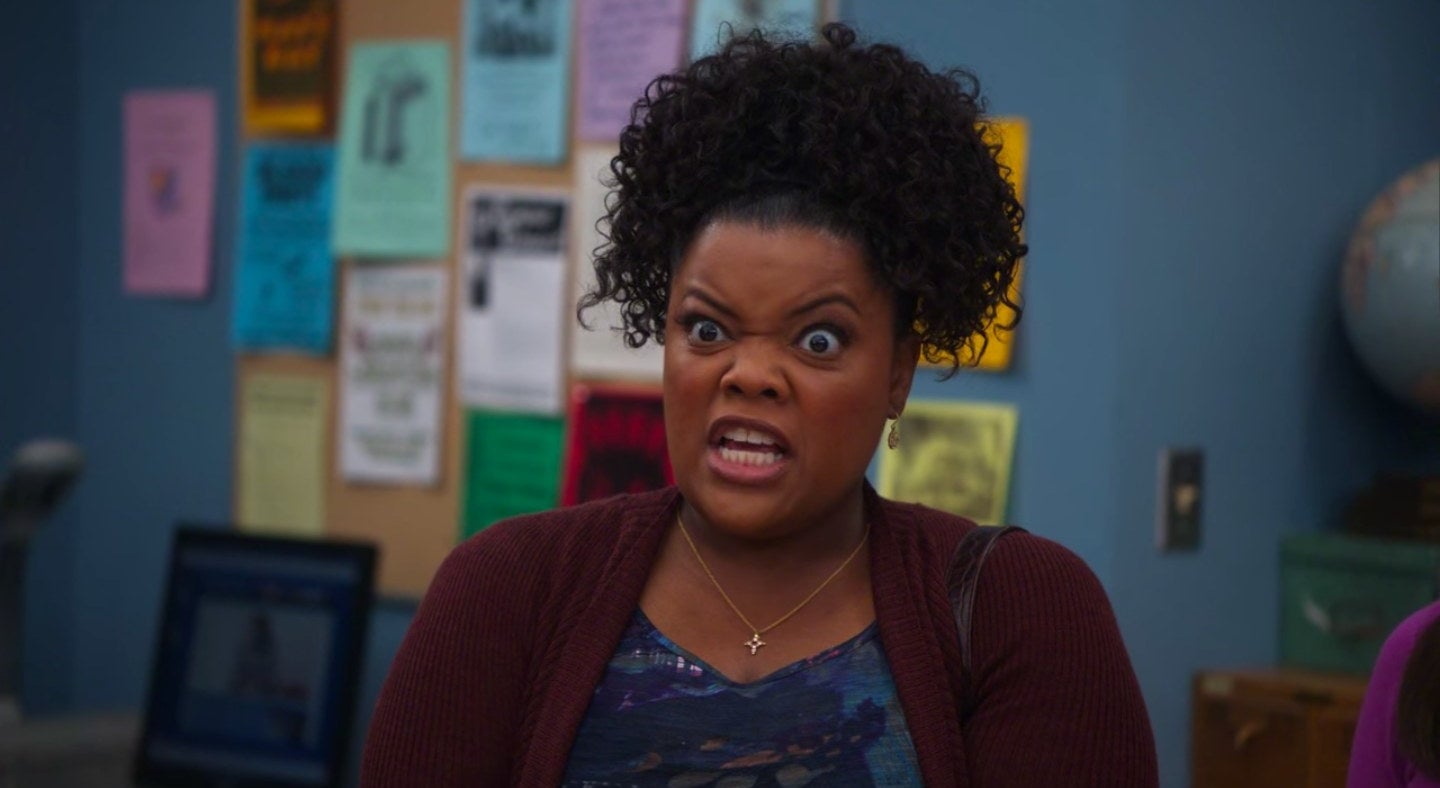 Shirley talking angrily in the study room in &quot;Community&quot;