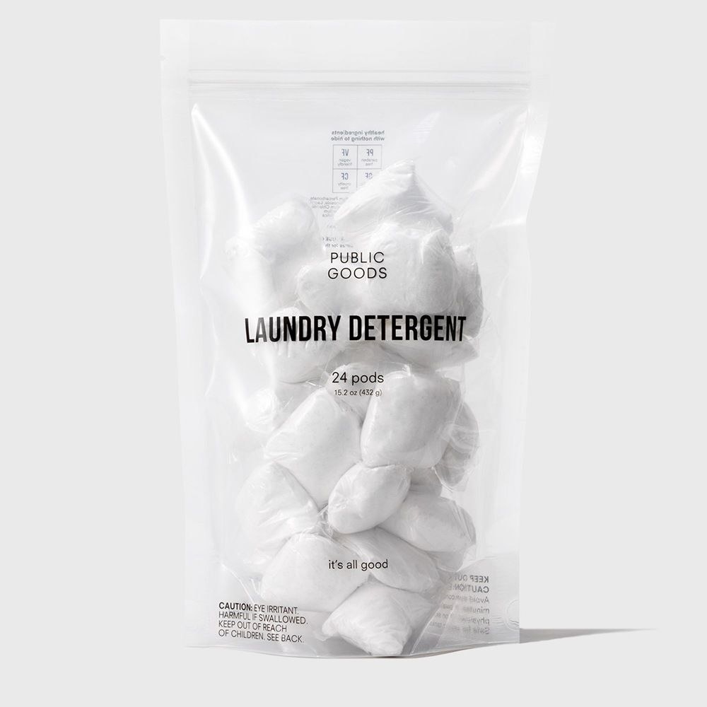 The bag of laundry detergent