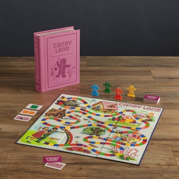 candy land next to pink book box