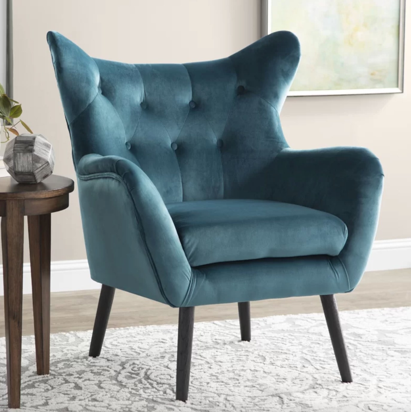 the tufted wingback chair