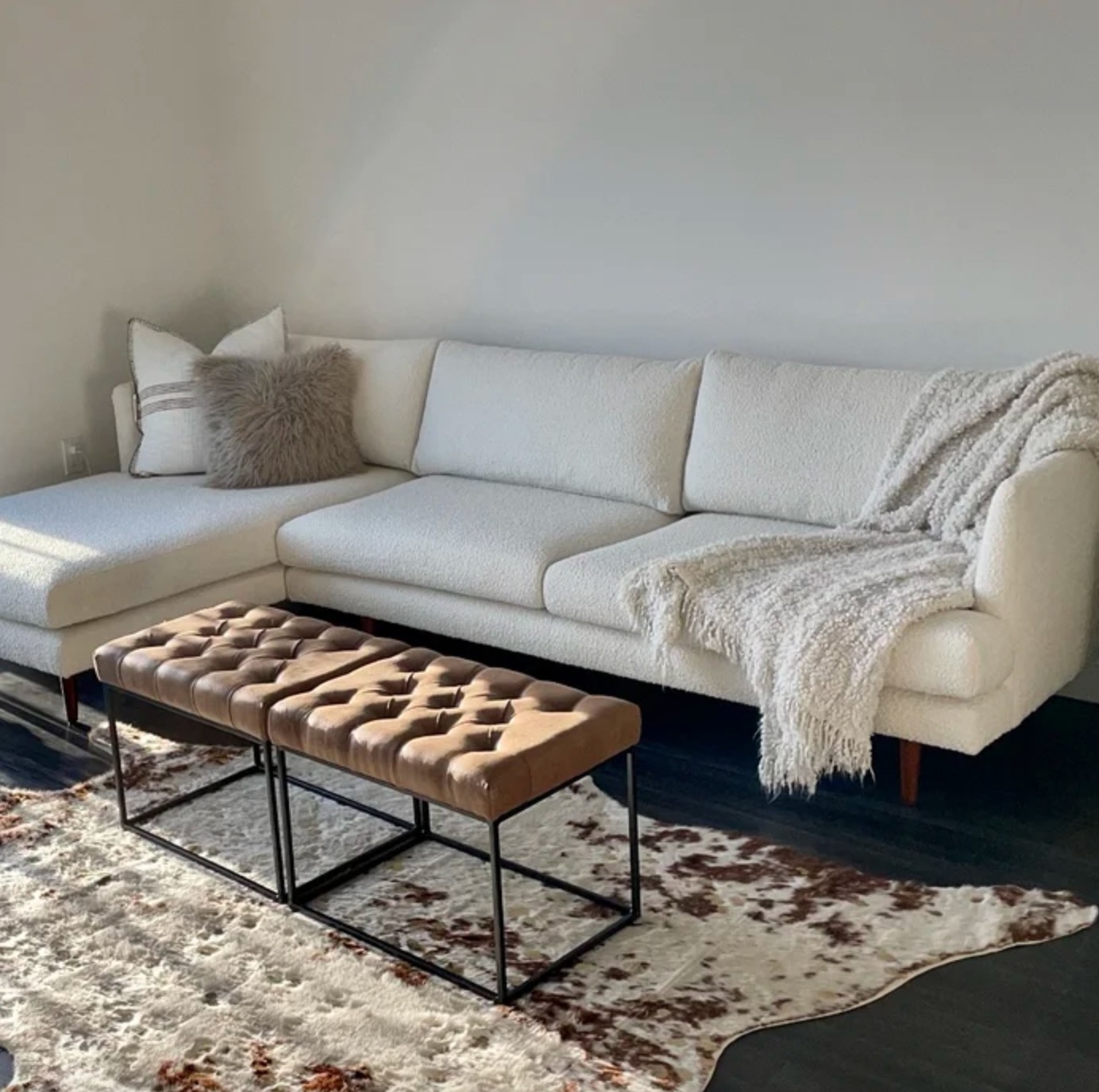 Reviewer photo: The wide and low sectional sofa
