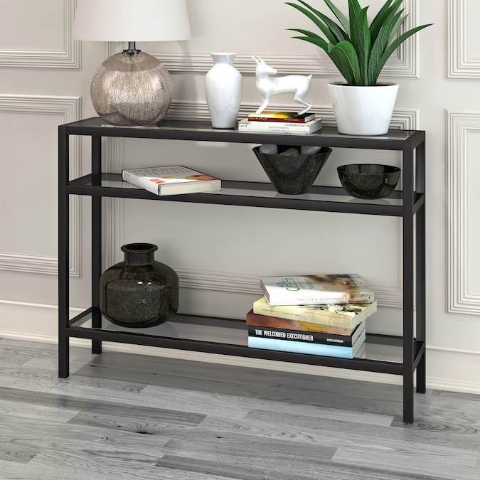 Console table in black