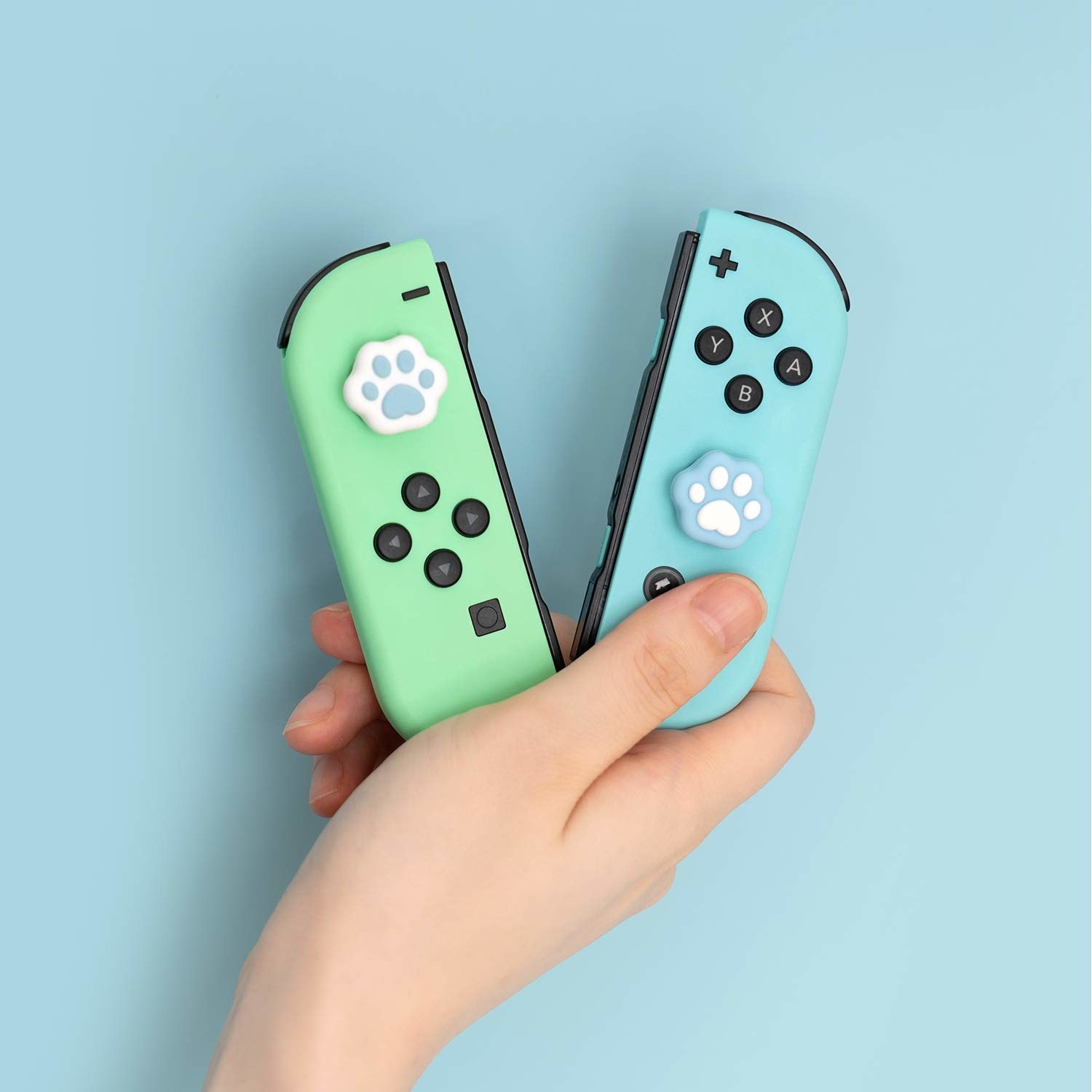 controllers with paw print shaped caps