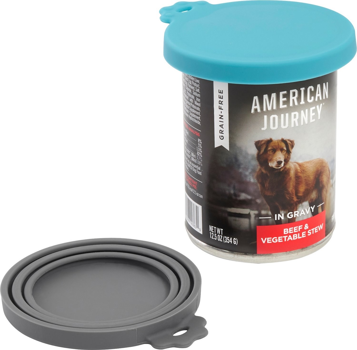 Pet food can silicone tops
