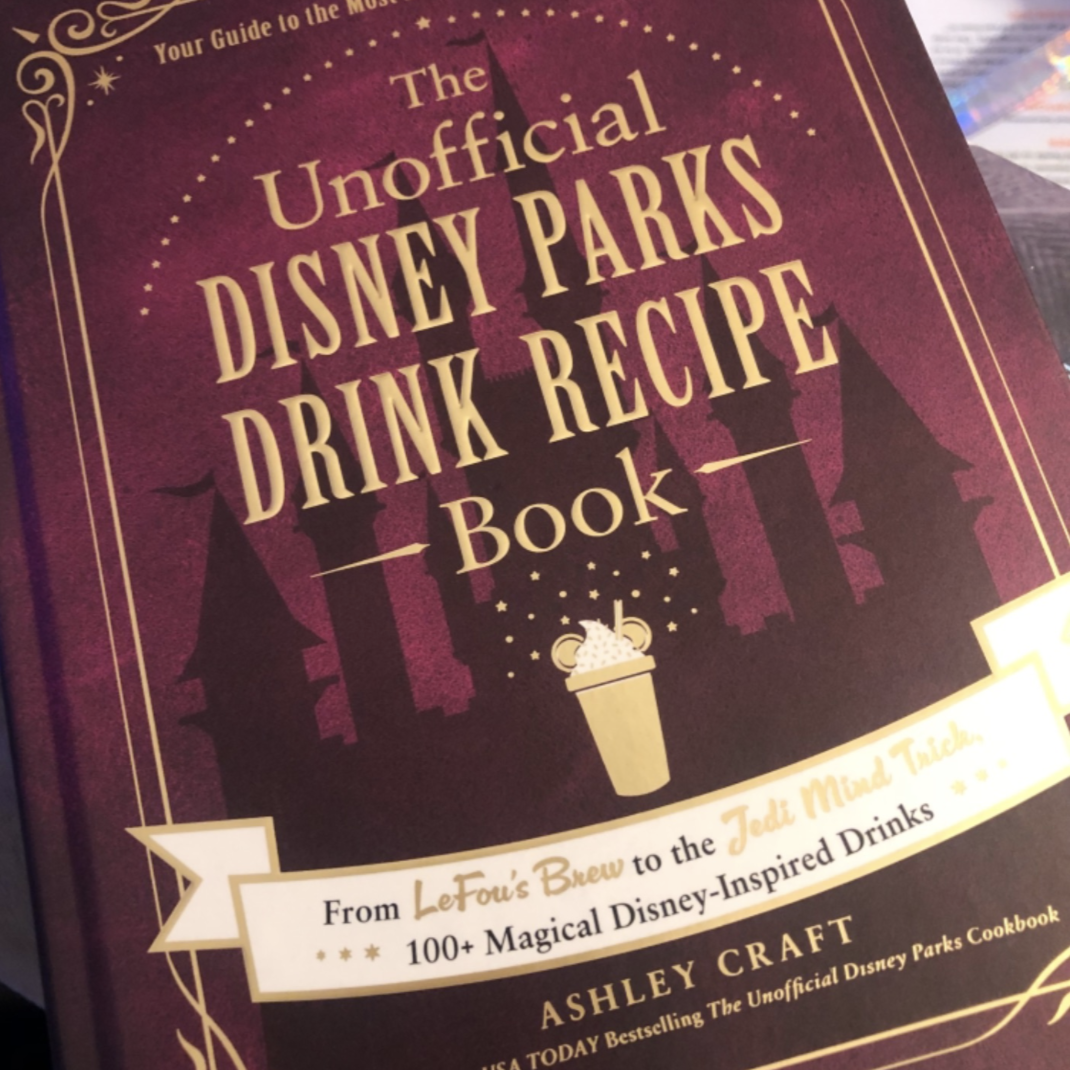 A customer review photo of the Unofficial Disney Parks Drink Recipe Book