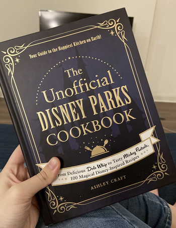 A customer review photo of the Unofficial Disney Parks Cookbook
