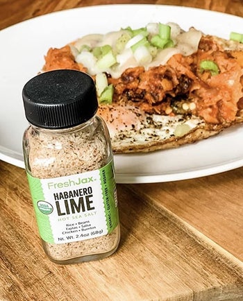 The habanero lime seasoning in front of chicken