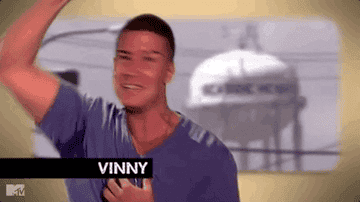 Vinny Guadagnino from the &quot;Jersey Shore&quot; fist pumping