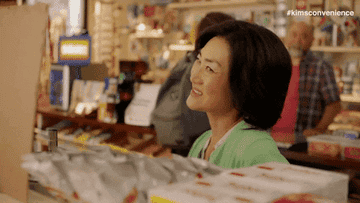 Jean Yoon as Umma rolls her eyes in private in &quot;Kim&#x27;s Convenience&quot;