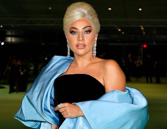 Gaga attends an event