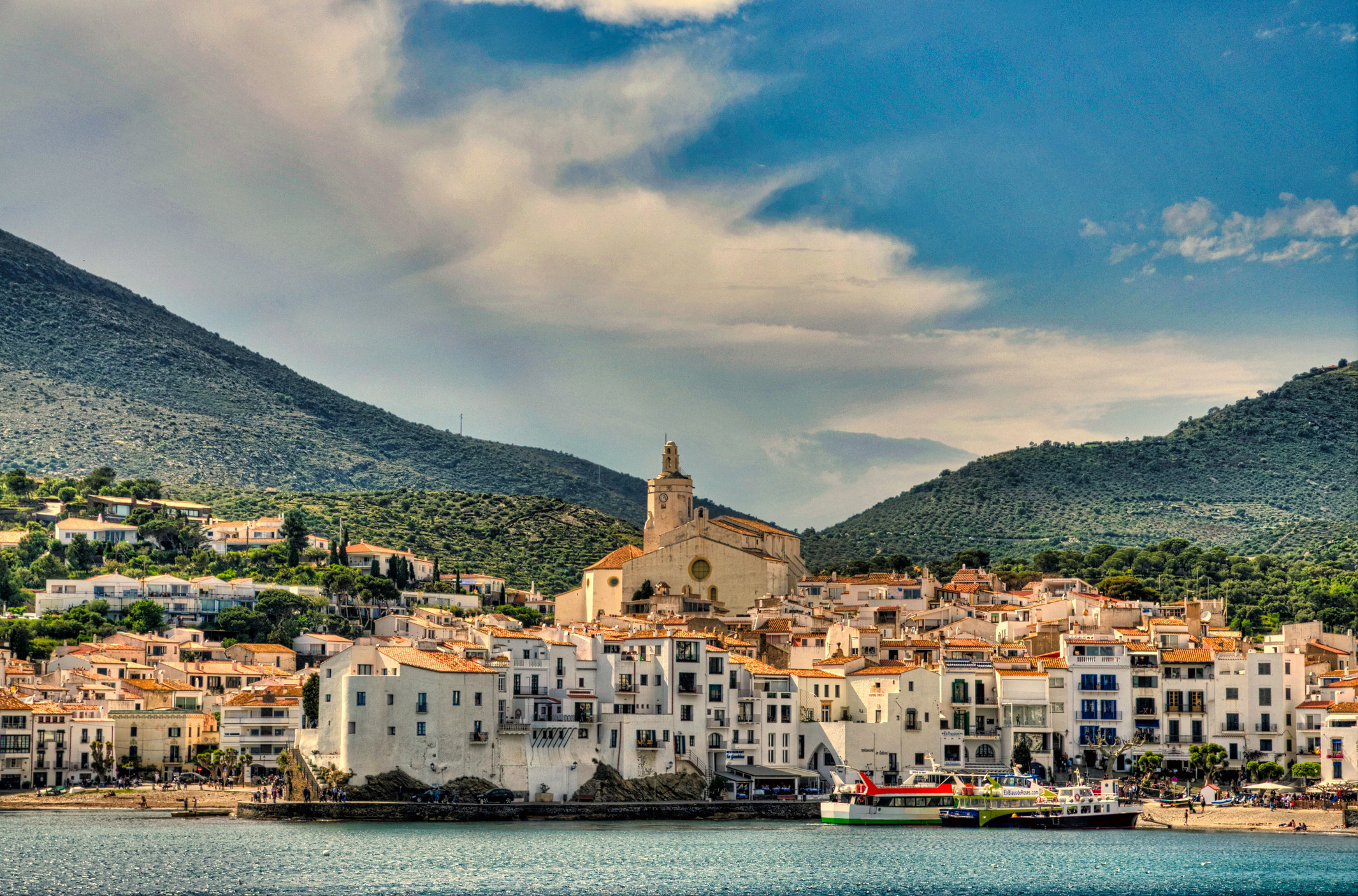 A beach town on the Costa Brava, Spain.