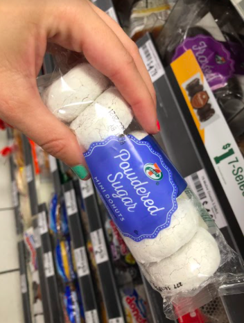 package of powdered donuts