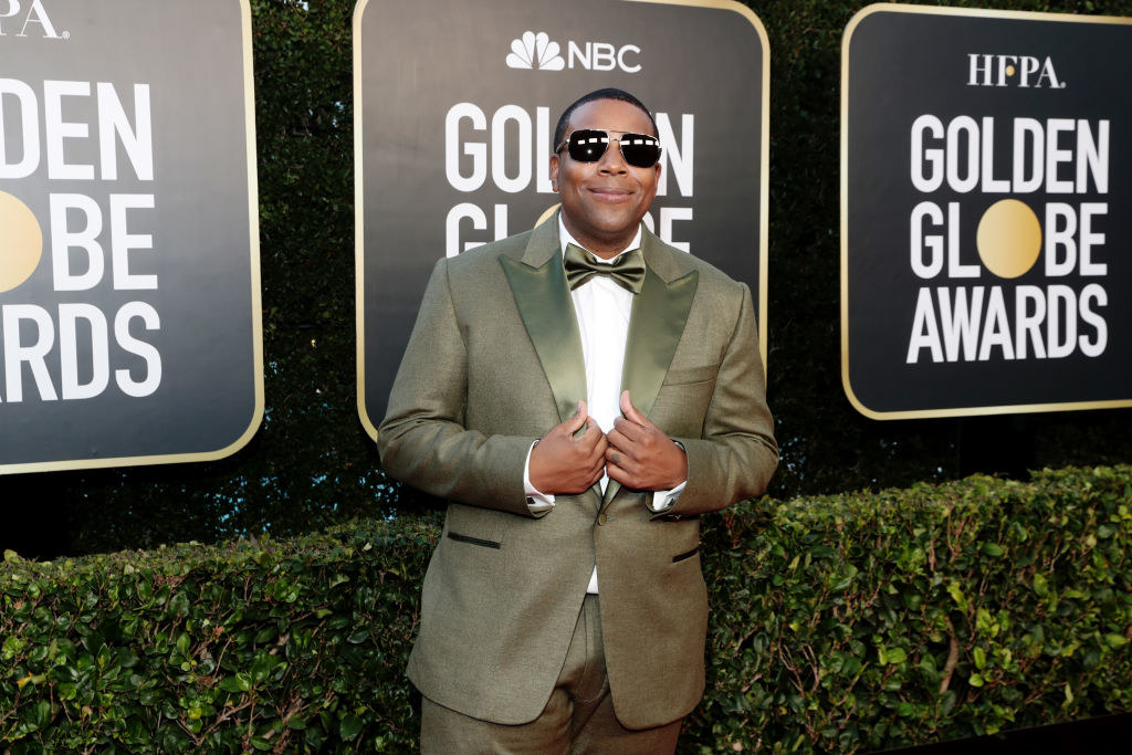 Kenan smiles on the red carpet of the Golden Globe Awards