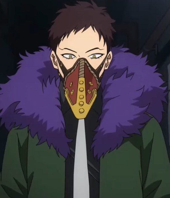 Overhaul wearing his mask and yakuza tie ready for violence